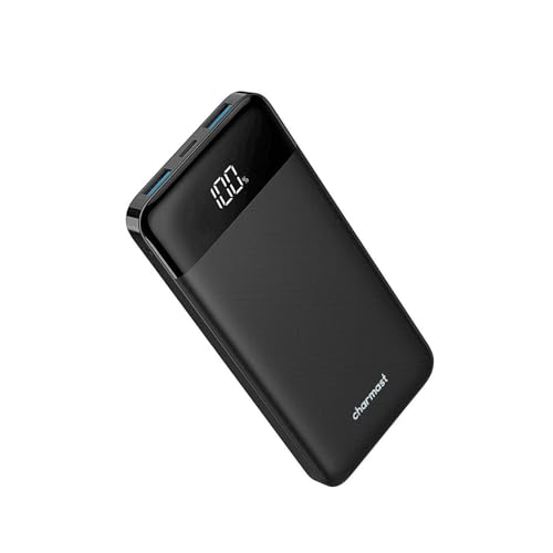 Power Bank 10400mAh,Charmast sottile e leggero Caricabatterie Portatile con LED Display USB C power bank da 5V/3A per iPhone Huawei Xiaomi Smartphone