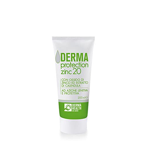 Derma Health - Derma Protection Zinc 20 Crema Emolliente e Protettiva all'ossido di zinco (20%) - 200 ml