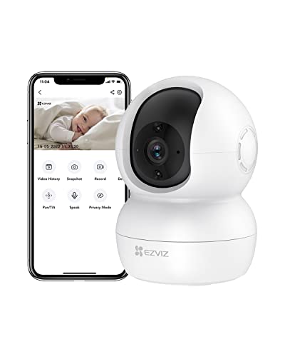 EZVIZ TY2 Telecamera da Interno Wifi IP Camera 1080p Grandangolare Visione Notturna Avviso Movimento Audio ad due vie Grandangolare App Mobile Compatibile con Alexa