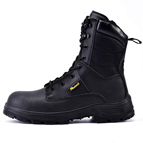 S3 Scarpe Antinfortunistiche Uomo & Donna Militare, H-9438 Comode Scarpe da Lavoro Estive & Inverno, Impermeabile & Traspirante Pelle, SRC Leggere Suole, S1P Puntale in Acciaio e Piastra in Acciaio