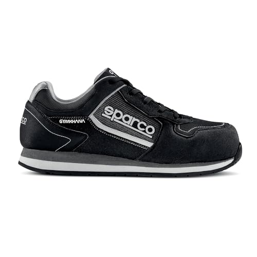 Sparco Gymkhana Scarpe da Lavoro Antinfortunistiche S1P SRC Nero-Grigio