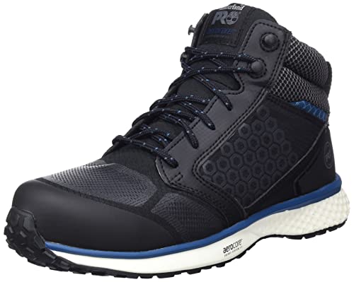 Timberland PRO Reaxion NT FP S3, Scarpe Antinfortunistiche, Uomo, Nero/Morrocan Blue, 42 EU