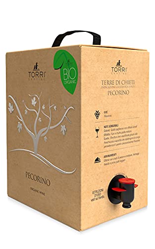 Vino bianco Bag in Box Pecorino IGT Terre di Chieti Biologico 5 Litri