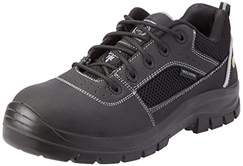 Skechers Trofo, Scarpe per lavori industriali Uomo, Nero, 44 EU