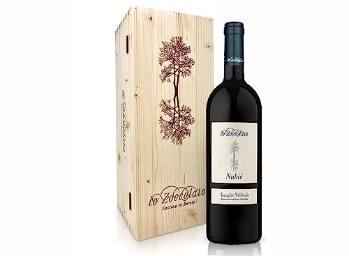 Lo Zoccolaio - Vino Rosso - Langhe Nebbiolo DOC Nubié in Cassa Legno - Confezione Regalo - 1 x 750 ml