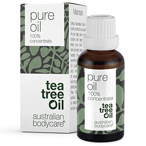 Tea Tree Oil puro 100% - 30 ml | Olio di Melaleuca di qualità farmaceutica | Allevia le irritazioni cutanee | Oli essenziali aromaterapici | Naturale e adatto ai vegani